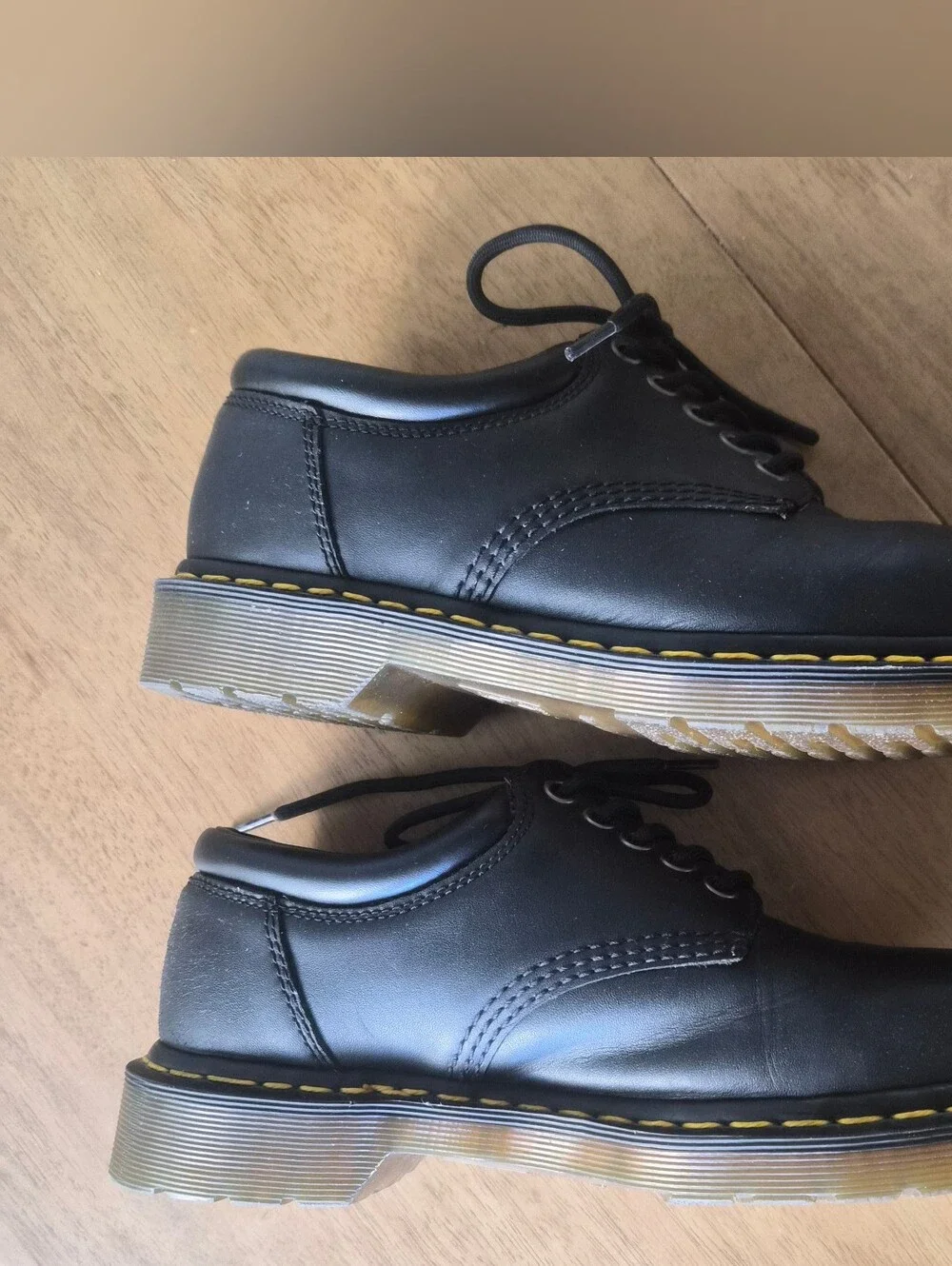 Dr. Martens 8053 Black Nappa Leather Oxfords - US Men 9 / Women 10 (UK 8)